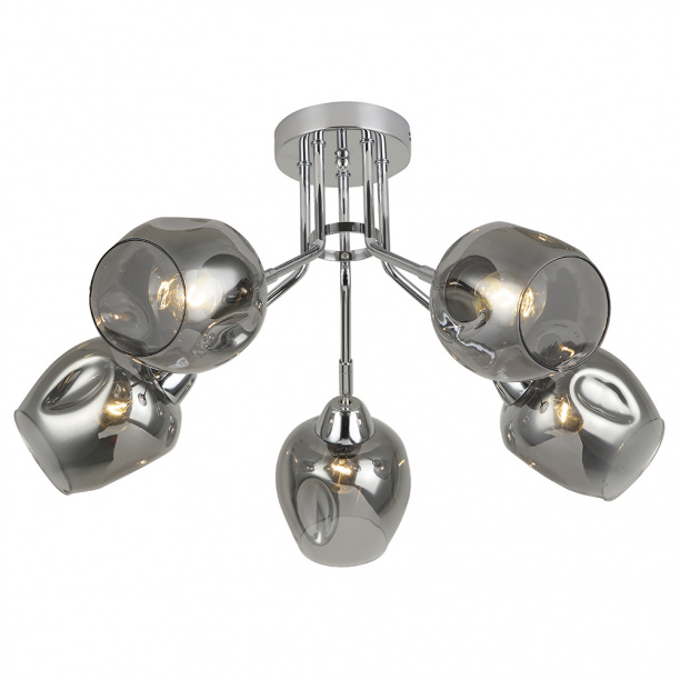 Люстра потолочная Schaffner Чалле 5х60 Вт Е27 от магазина ЛесКонПром.ру