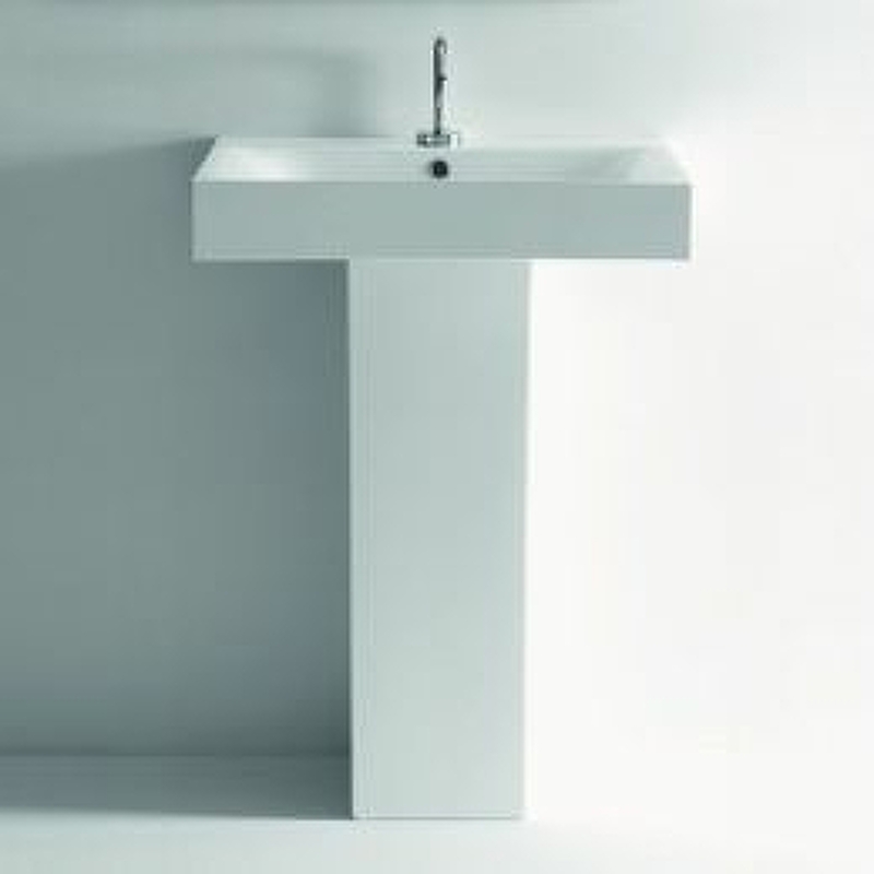 Раковина Kerasan Cento 80 353301*1 Белая от магазина ЛесКонПром.ру