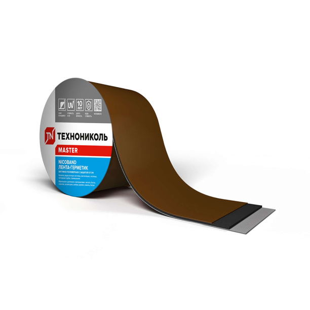 Герметизирующая лента NICOBAND 150 мм коричневая 10 м от магазина ЛесКонПром.ру
