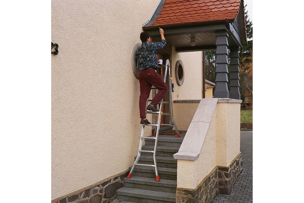 Шарнирная телескопическая лестница 4х5 TeleMatic KRAUSE арт. 129963 от магазина ЛесКонПром.ру