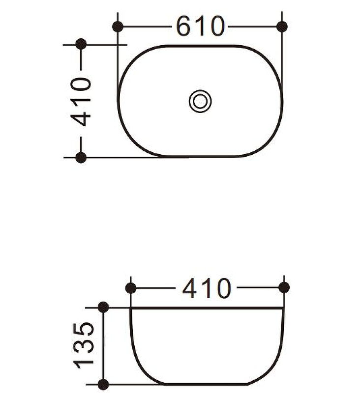 Раковина-чаша Art&Max 61 AM5415-W Белая от магазина ЛесКонПром.ру
