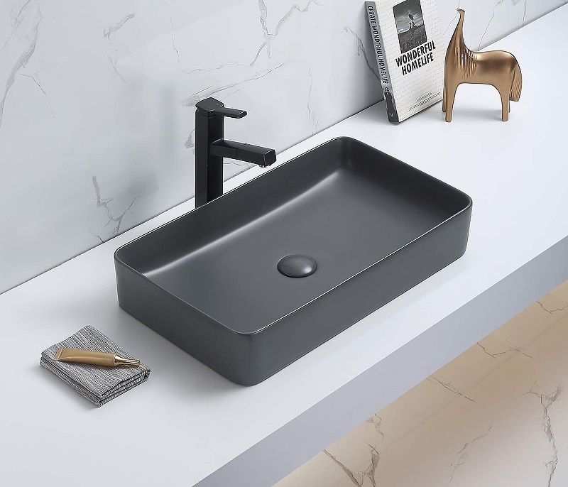 Раковина-чаша CeramaLux 60 78189MDH-2 Серая от магазина ЛесКонПром.ру