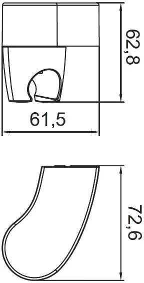 Настенный держатель IDDIS 040CP00I53 от магазина ЛесКонПром.ру