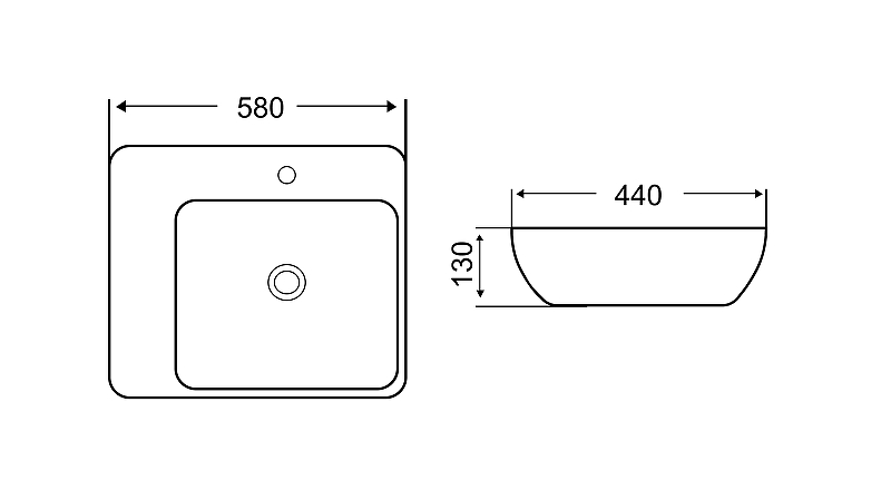 Раковина WeltWasser Elbach 1004 57 10000004594 Белый глянец от магазина ЛесКонПром.ру