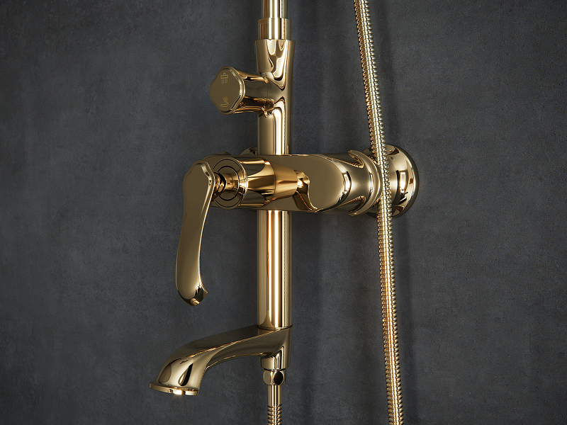 Душевая система Laguraty 7001A Золото от магазина ЛесКонПром.ру