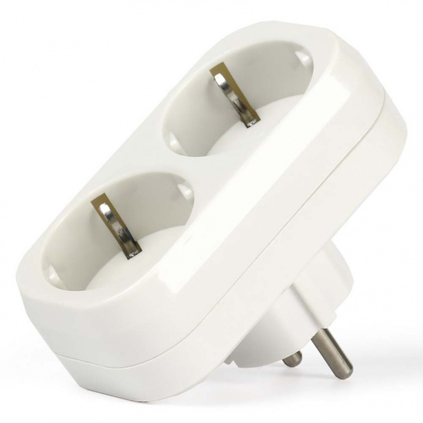 Разветвитель 2 гнезда с заземлением Smartbuy от магазина ЛесКонПром.ру