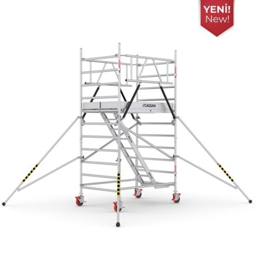Вышка-тура алюминиевая CAGSAN  ProTUBE 120Х180, рабочая высота 4м30см(LN230ME_(180) от магазина ЛесКонПром.ру