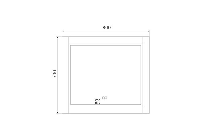 Зеркало с подсветкой IDDIS Oxford 80534422 от магазина ЛесКонПром.ру