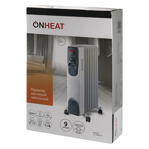 Радиатор ONHEAT 9 секций 2 кВт от магазина ЛесКонПром.ру