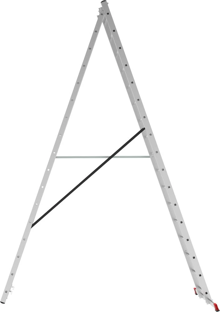 Лестница алюминиевая двухсекционная полупрофессиональная Новая Высота 2x17 арт. 2220217 от магазина ЛесКонПром.ру
