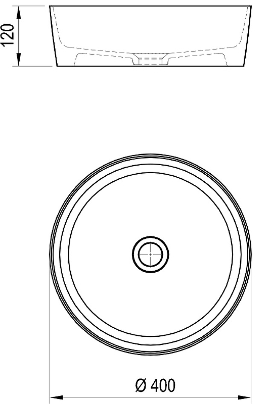 Раковина-чаша Ravak Uni Slim 40 XJX01140002 Белая от магазина ЛесКонПром.ру