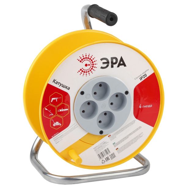 Катушка для удлинителя ЭРА 4 гнезда от магазина ЛесКонПром.ру