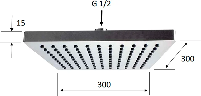 Верхний душ Remer 356SD30X от магазина ЛесКонПром.ру