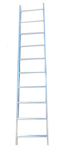 Односекционная алюминиевая лестница  САНТА 7  ступеней Эйфель от магазина ЛесКонПром.ру