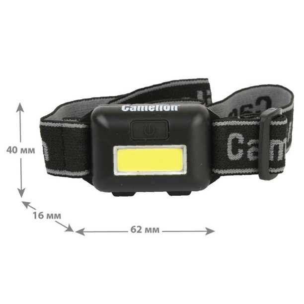 Фонарь налобный Camelion LED 3 Вт 3xAAA от магазина ЛесКонПром.ру
