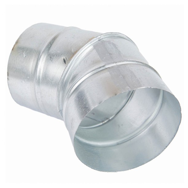 Отвод оцинкованный 125/45 от магазина ЛесКонПром.ру