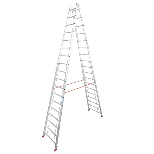 Стремянка алюминиевая двухсторонняя Krause Stabilo 2х18 ступеней (арт. 801753) от магазина ЛесКонПром.ру