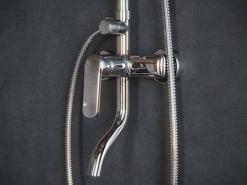 Душевая система Laguraty 17060A Хром от магазина ЛесКонПром.ру