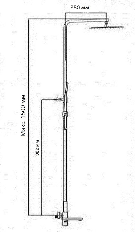 Душевая система Gappo G2418 Хром от магазина ЛесКонПром.ру
