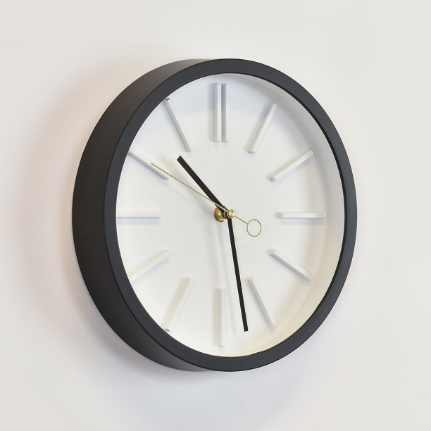 Часы настенные круглые Black d25 см от магазина ЛесКонПром.ру