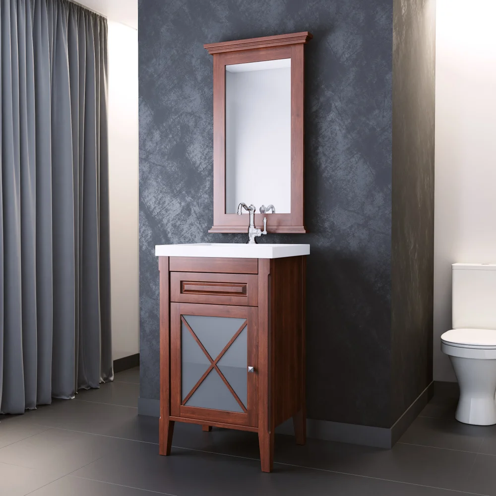 Зеркало Opadiris Палермо 50 светлый орех от магазина ЛесКонПром.ру