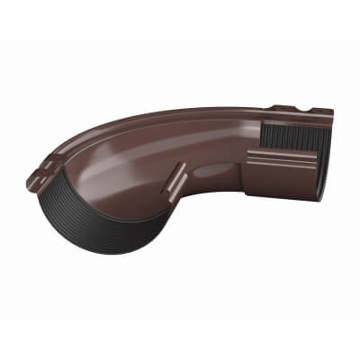 ТЕХНОНИКОЛЬ Металлическая водосточная система Стандарт, внешний угол 90°, коричневый от магазина ЛесКонПром.ру