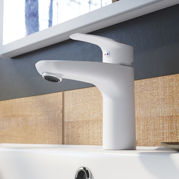 Смеситель для раковины IDDIS Ray белый от магазина ЛесКонПром.ру