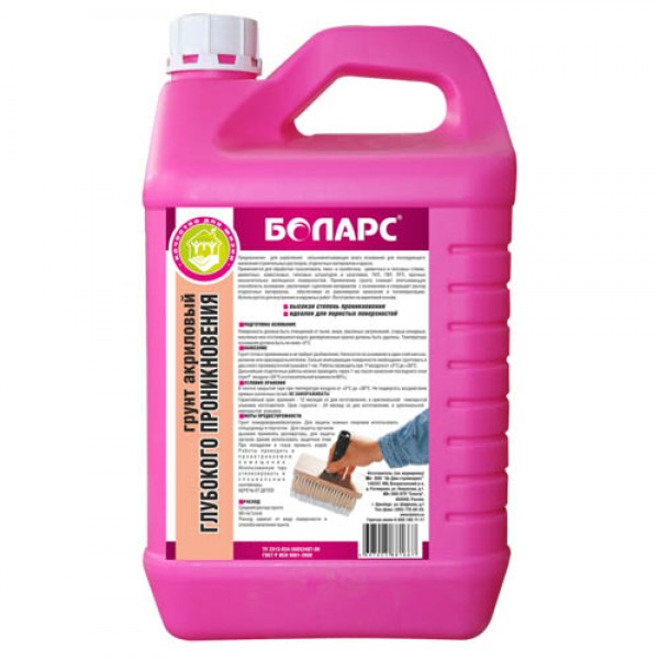 Грунт БОЛАРС глубокого проникновения 10 кг от магазина ЛесКонПром.ру