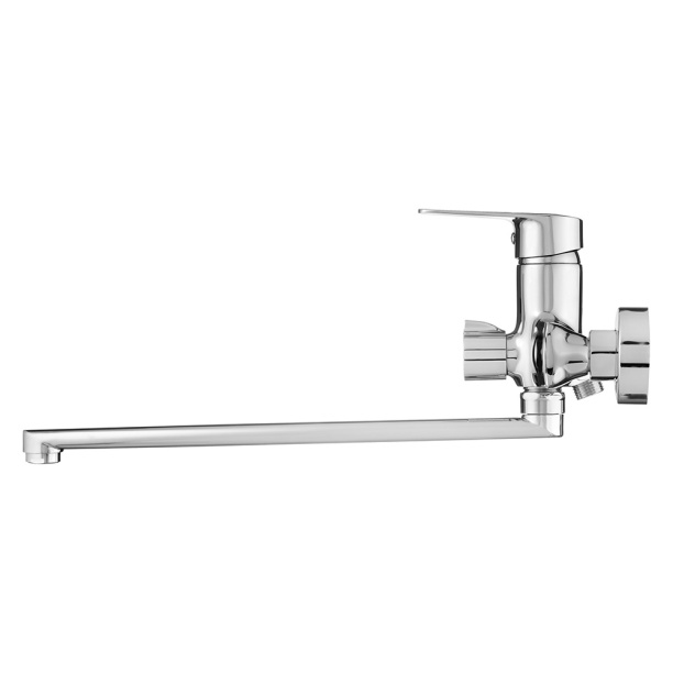 Смеситель для ванны SWEDBE Mars длинный излив хром от магазина ЛесКонПром.ру