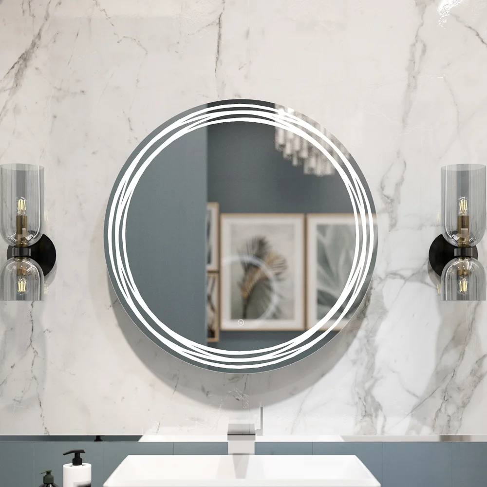 Зеркало круглое DIWO Муром 77 с подсветкой от магазина ЛесКонПром.ру