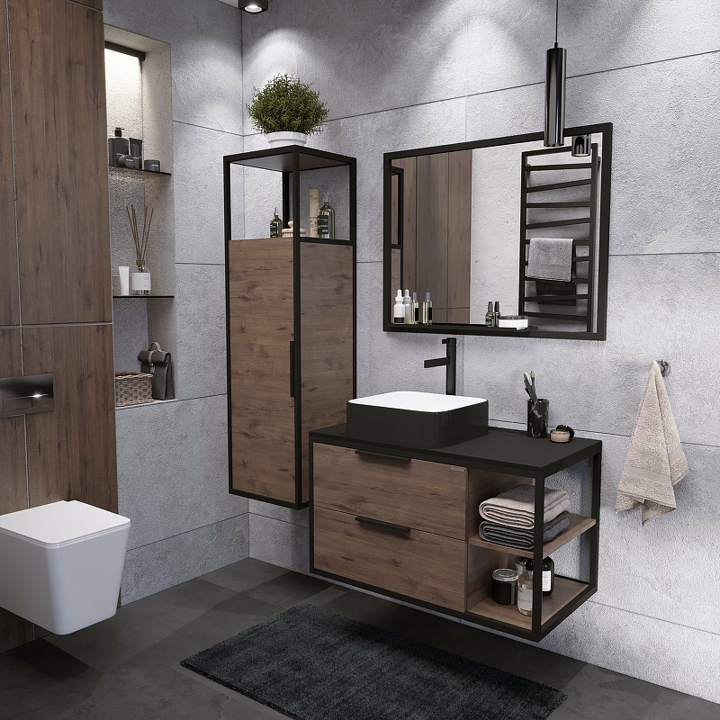 Раковина-чаша Grossman 40 GR-4042BW Белая Черная от магазина ЛесКонПром.ру