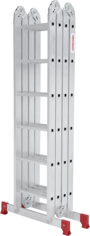 Алюминиевая четырехсекционная лестница-трансформер 340 мм NV2320 НОВАЯ ВЫСОТА 4х6 арт.2320406 от магазина ЛесКонПром.ру