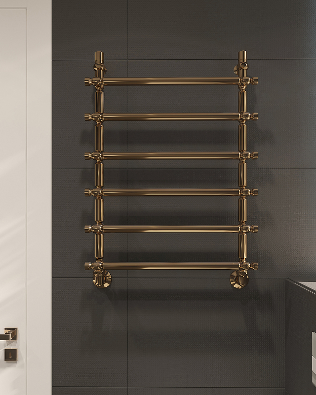 Водяной полотенцесушитель EWRIKA Медея B3 80x50 Золото от магазина ЛесКонПром.ру