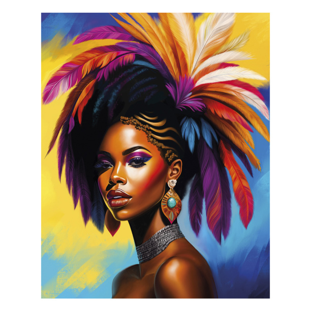 Картина на стекле 40х50 см Девушка абстракция от магазина ЛесКонПром.ру