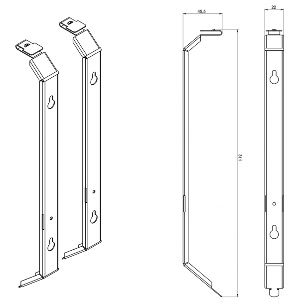 Кронштейн настенный для конвектора Ballu (Баллю) от магазина ЛесКонПром.ру