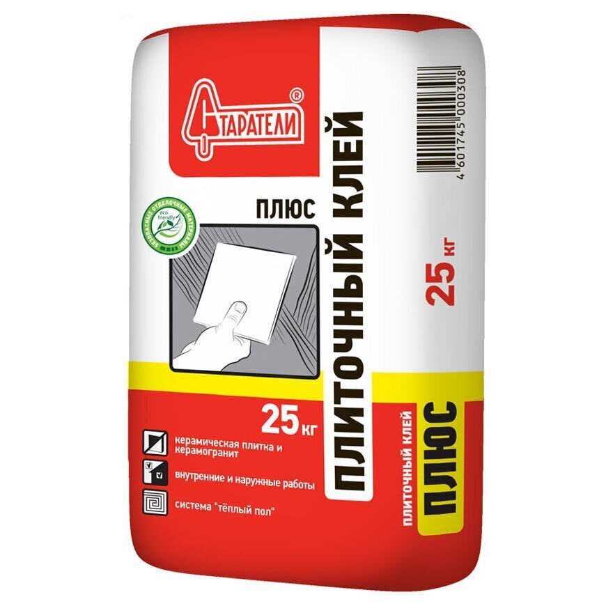 Клей плиточный Старатели Плюс 25 кг от магазина ЛесКонПром.ру