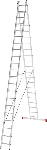 Лестница алюминиевая двухсекционная полупрофессиональная Новая Высота 2x21 арт. 2220221 от магазина ЛесКонПром.ру