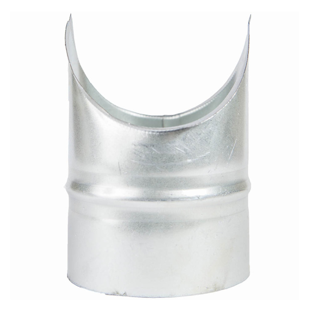 Врезка оцинкованная d125х125 мм от магазина ЛесКонПром.ру