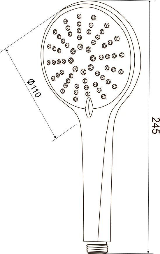 Душевая лейка Olive'S D123B от магазина ЛесКонПром.ру