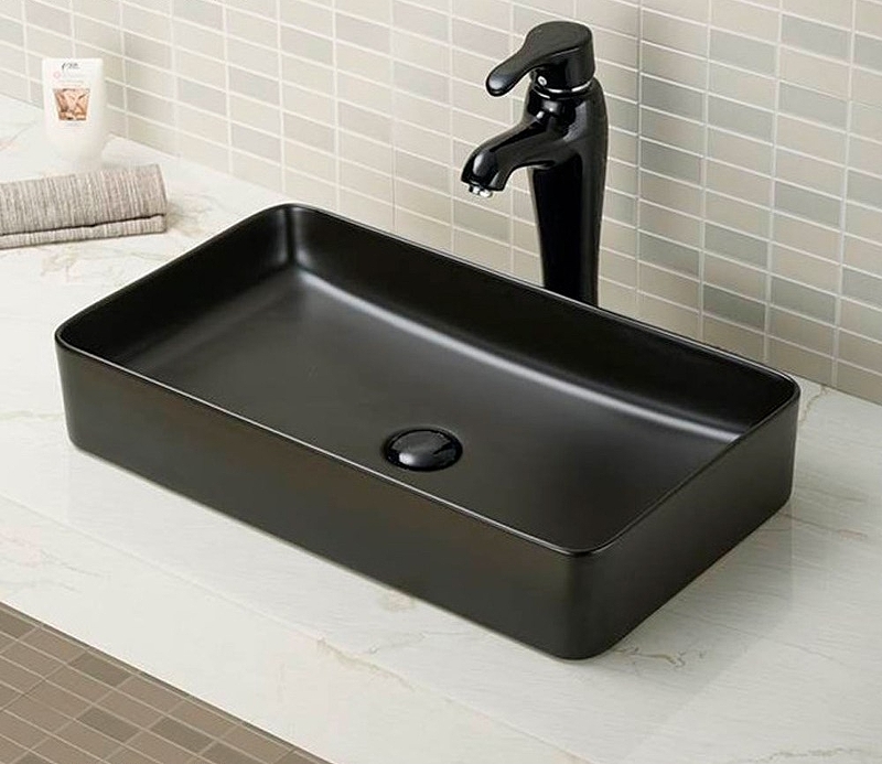 Раковина-чаша CeramaLux 60 9396-1МВ Черная матовая от магазина ЛесКонПром.ру