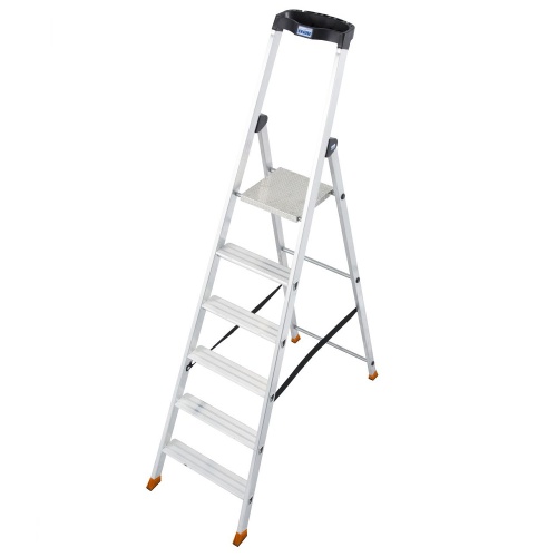 Стремянка алюминиевая Krause Solido 6 ступеней (арт. 126658) от магазина ЛесКонПром.ру