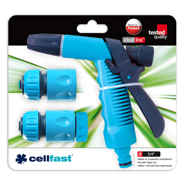 Пистолет-распылитель+набор соединителей 3шт Cellfast от магазина ЛесКонПром.ру