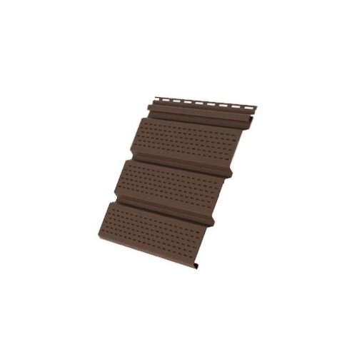 Софит Grand Line Amerika Т4 с полной перфорацией 3000х342 мм, коричневый от магазина ЛесКонПром.ру