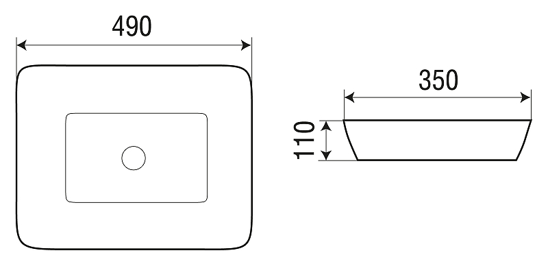Раковина-чаша WeltWasser Elbach 2261 49 10000004560 Белый глянец от магазина ЛесКонПром.ру