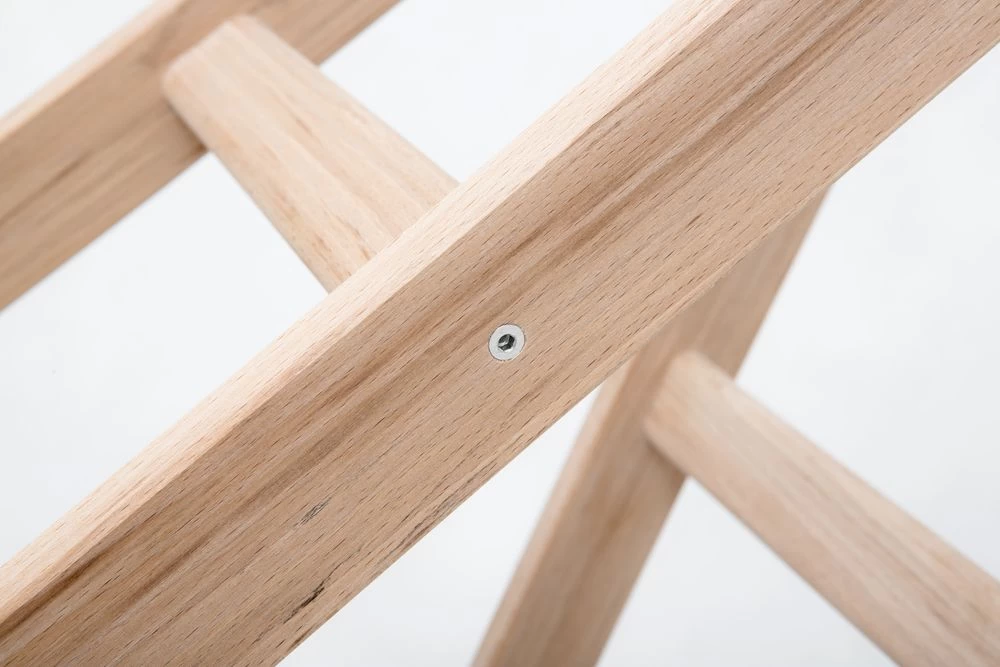 Стремянка двухсторонняя деревянная с перекладинами Hoz-Block Маляр 2х6 ступеней (арт. СДДМ-6) от магазина ЛесКонПром.ру