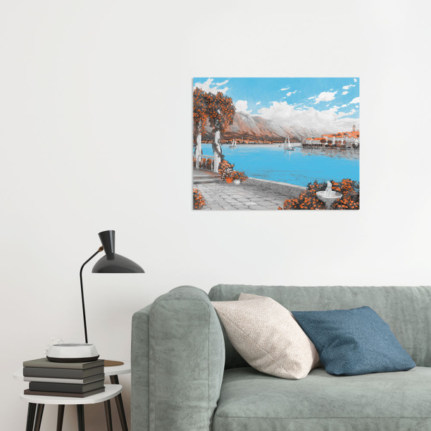 Канвас 50х70 см Яхта от магазина ЛесКонПром.ру