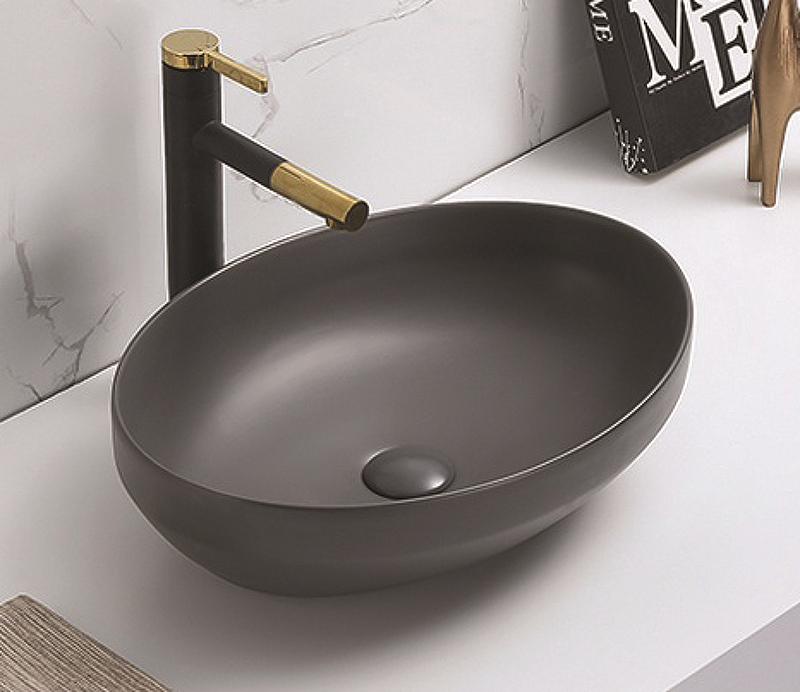 Раковина-чаша CeramaLux 50 78590MDH Серая матовая от магазина ЛесКонПром.ру