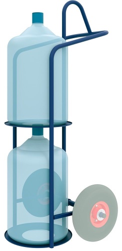 Тележка для перевозки 2-х баллонов с водой ВД 2 (г/п 40кг) One size RUSKLAD без колес от магазина ЛесКонПром.ру