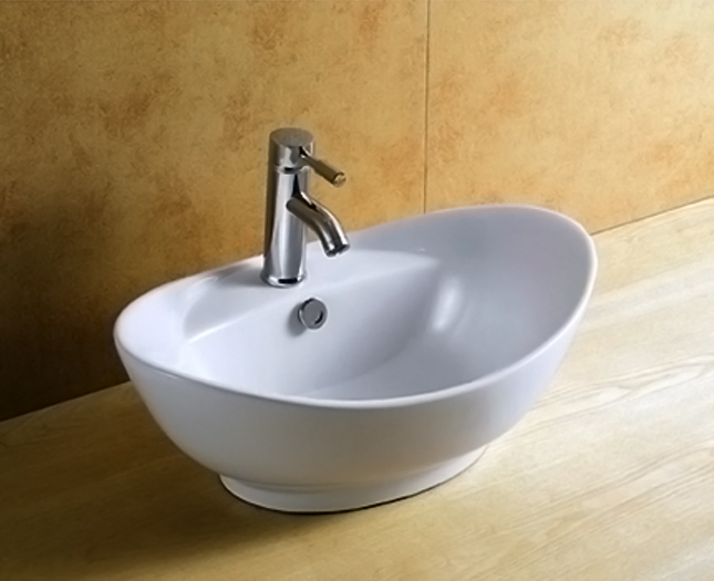 Раковина Mira MR-8001 белая от магазина ЛесКонПром.ру