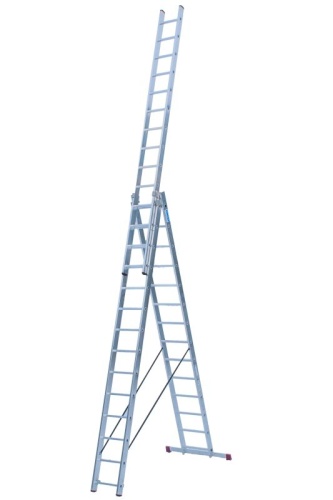 Лестница алюминиевая трехсекционая KRAUSE CORDA  3х14 арт.010452 от магазина ЛесКонПром.ру
